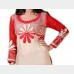 Neela’s Classical Shalwar Kameez in Linen Embroidery with Georgette Dupatta